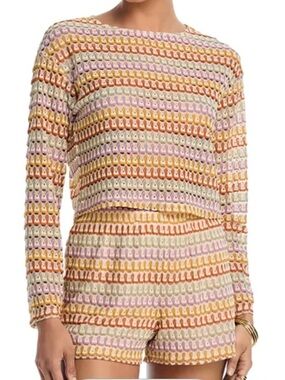 AQUA Textured Knit 2-Piece Set NWT (XS/XXS)